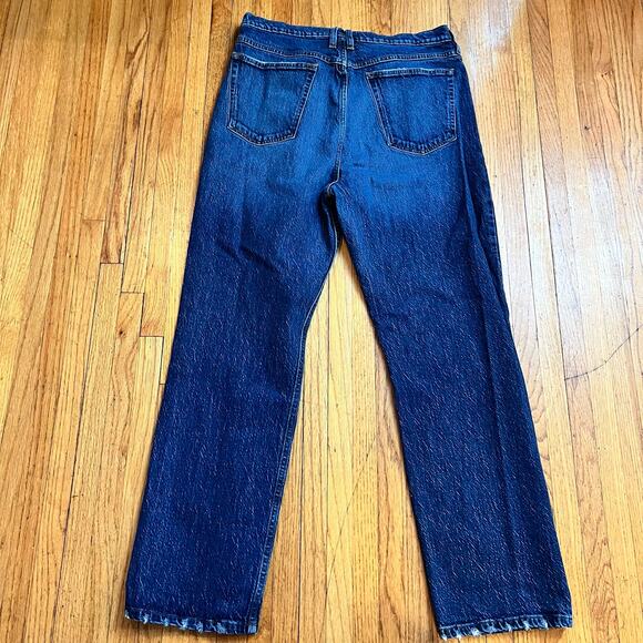 Frame Jeans Womens 33 Blue Hallam Le High N Tight Straight Leg Medium Wash Denim - Picture 4 of 11